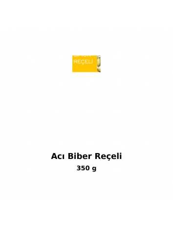 Acı Biber Reçeli  350 gr
