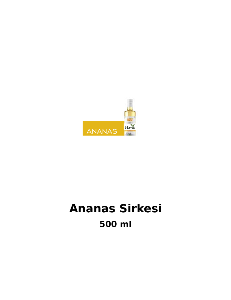 Ananas Sirkesi 500 ml